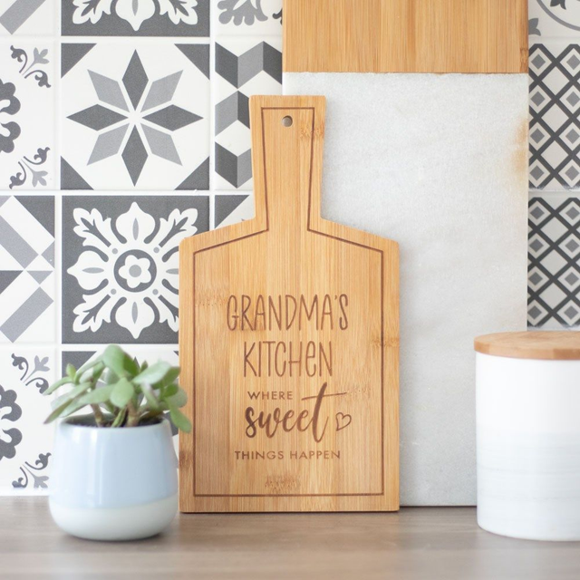 Grandma&#039;s Kitchen Bamboo Serving Board