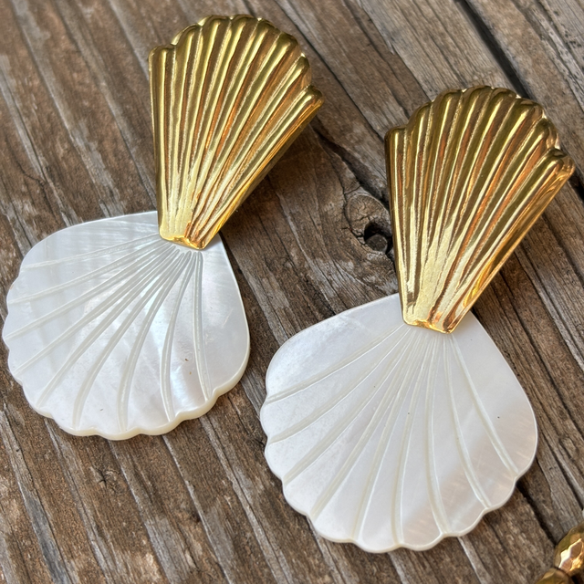 Boucles d’oreilles Duo Nacré