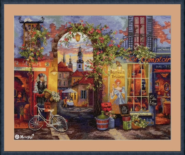 Merejka French Cafe Cross Stitch Kit