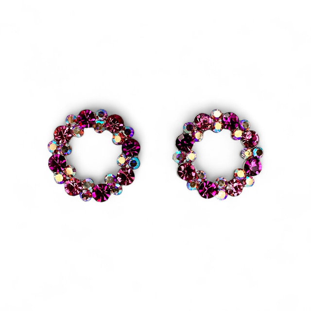 CIRCLE OF LIFE OHRSTECKER Pink Joy, Pink