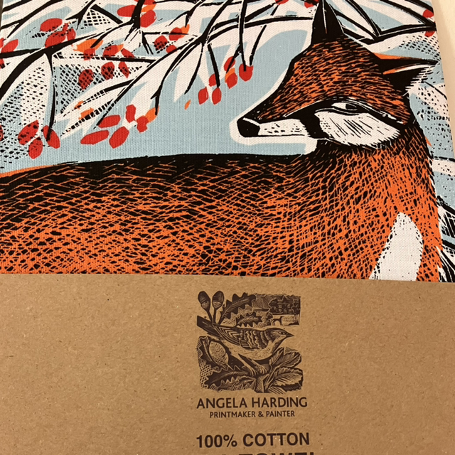 Homeware Angela Harding Tea Towel Fox
