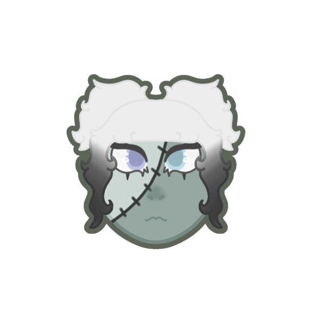 Zombie Girl Monster Sticker