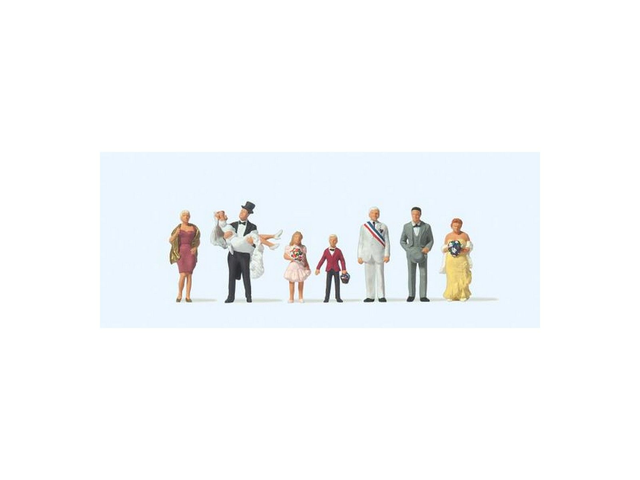 Mariés et invités preiser 10790 H0