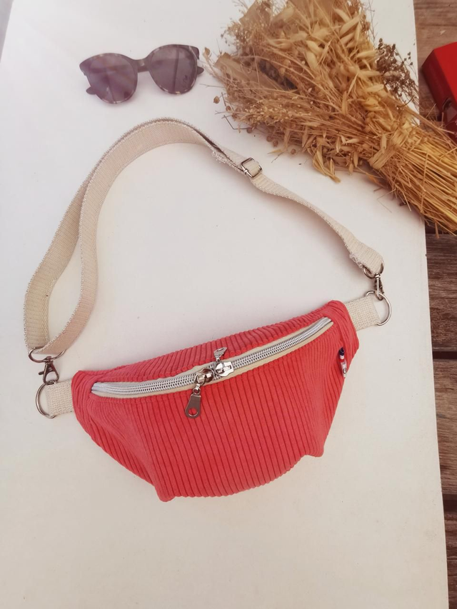 Banane THELMA velour corail 