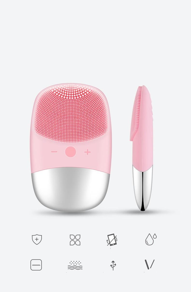 Mini Electric Silicone Facial Cleansing Brush