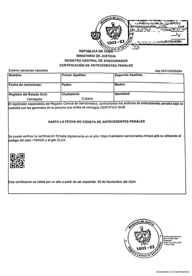 Antecedentes penales