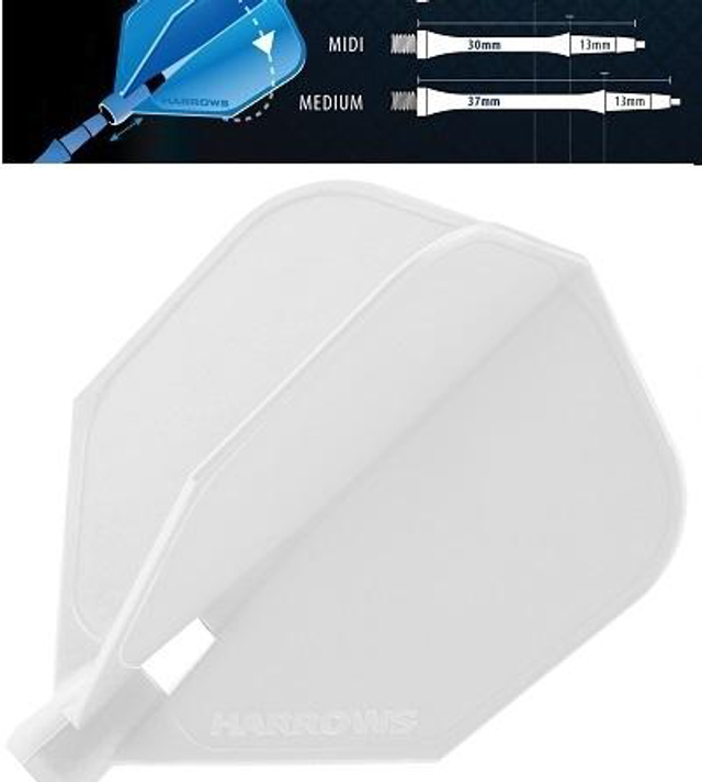 HARROWS CLIC WHITE SYSTEM RIGID FLIGHTS 5017626023547