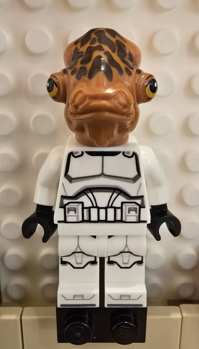 LEGO sw1378 Ackbar Soldat Minifigur
