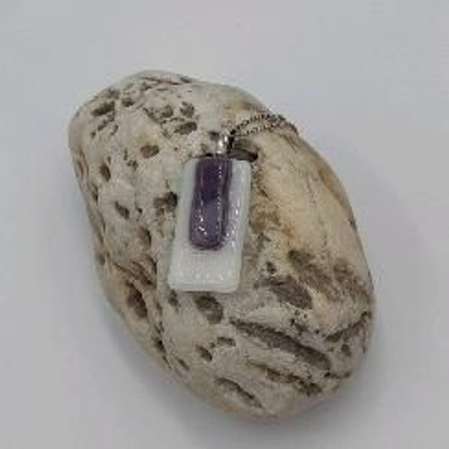 White  and purple stripe 