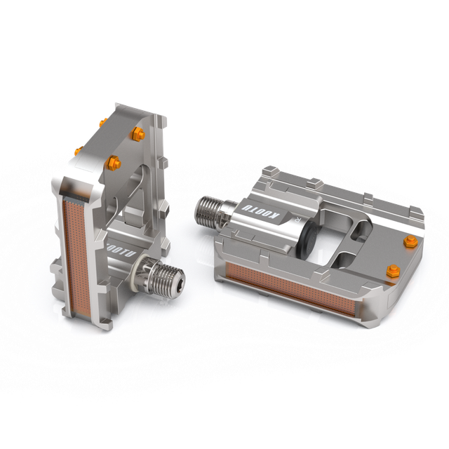 Pedale klappbar Aluminium Silber