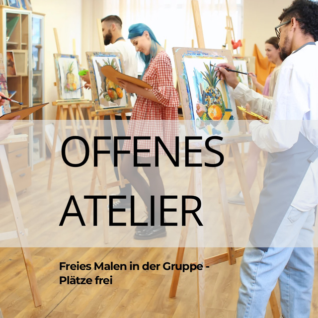 Freies Malen 4x monatlich jeweils Donnerstag, Freitag oder Samstag nach Vereinbarung