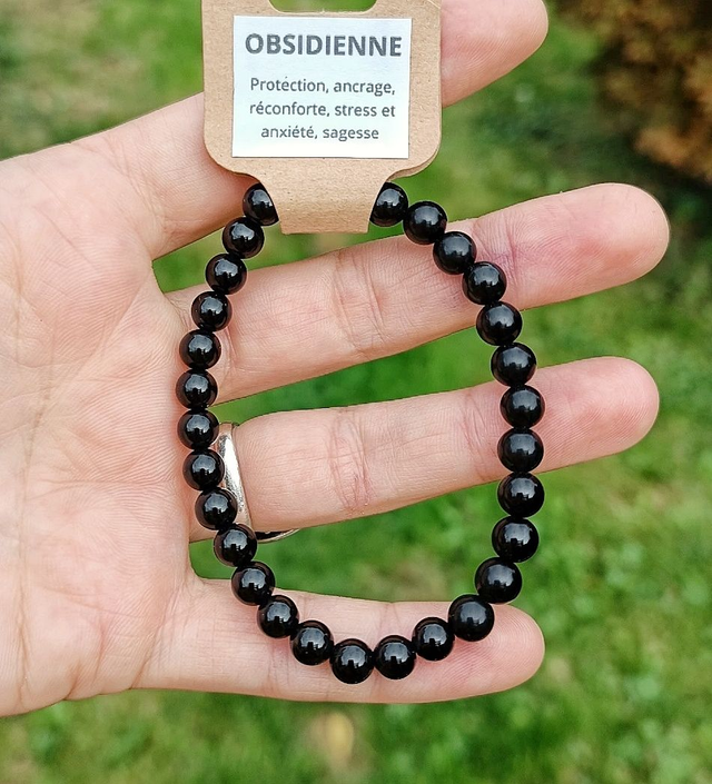 Bracelet Obsidienne