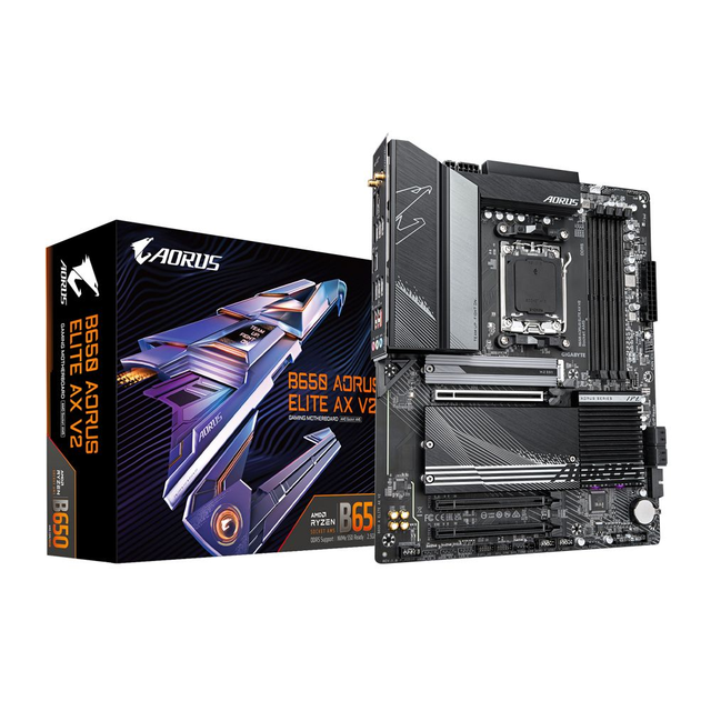 02.2.0014 – Scheda Madre Gigabyte B650 AORUS ELITE AX AM5 – Mid Range Gaming con WiFi integrato