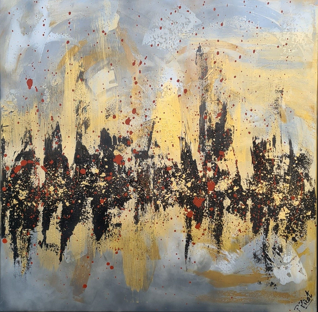 PYROTECHNIQUE 1 - 80 x 80 cm