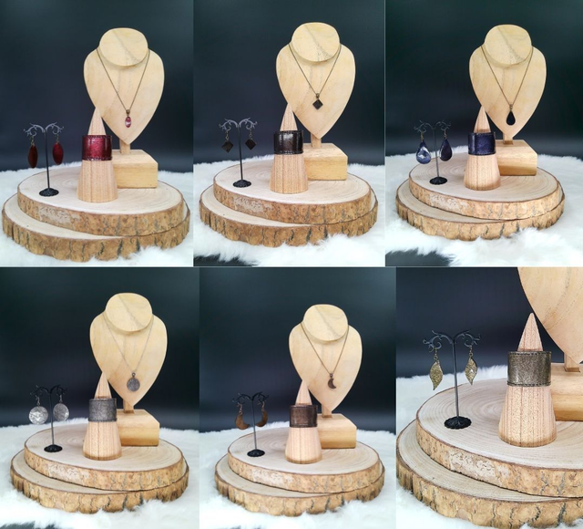 Satine, parures en cuir