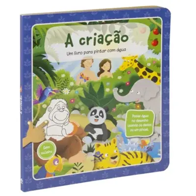 Livro de pintar com agua - A criacao