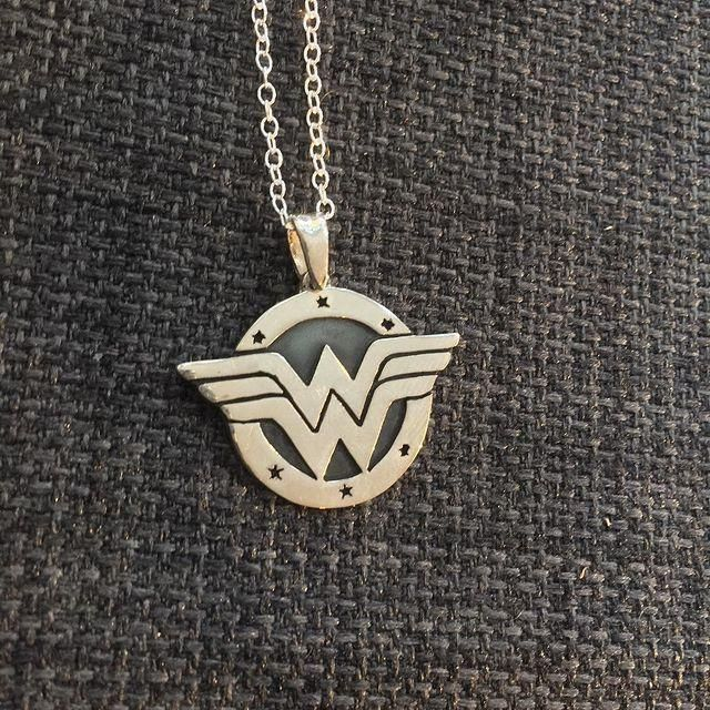 Wonder Woman sterling silver pendant