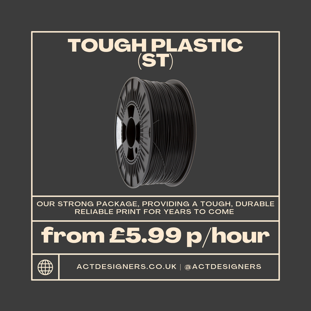 3D Printed Plastic - ST - Tough Prints