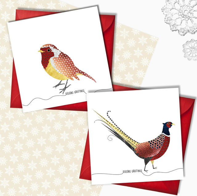 Festive Robin &amp; Pheasant Cards