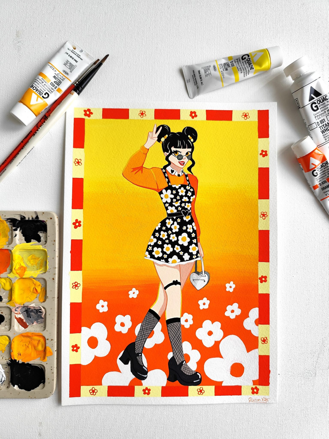 White flower A5