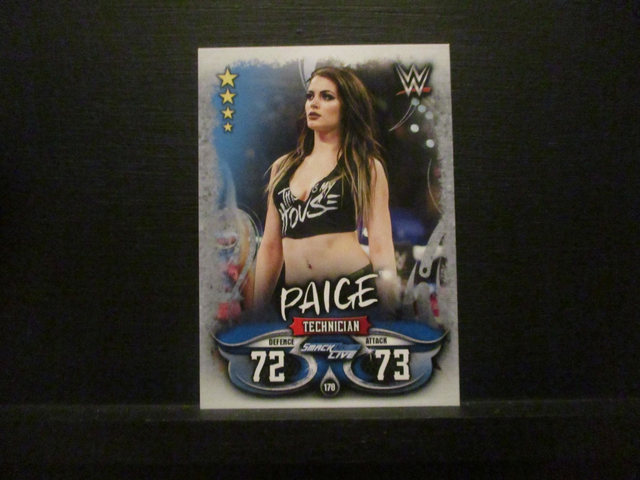Paige - Smackdown Live Slam Attax Live Original Trading Card #178