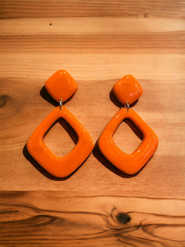 DOUBLE LOSANGES ORANGES