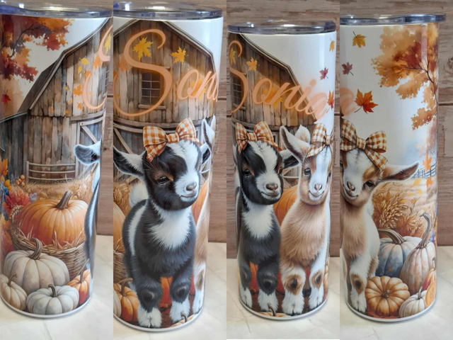 Gourde canette biquette personnalisée