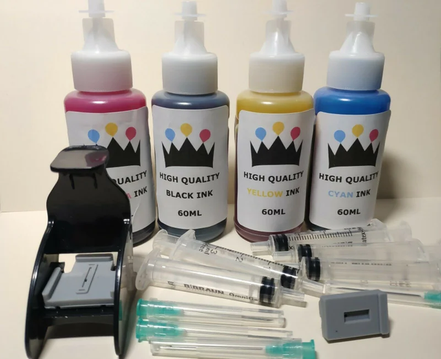 INK CARTRIDGE REFILL KIT FOR HP 304 HP 304XL BLACK AND COLOUR INKJET CARTRIDGES 