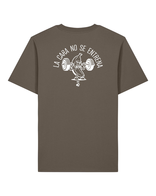 Camiseta la cara no se entrena marrón