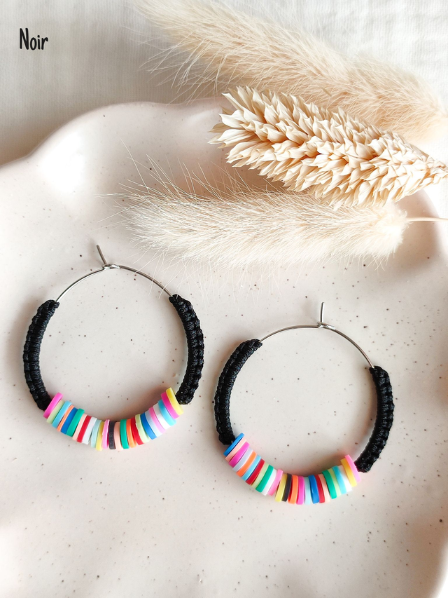 Boucles d'oreilles "HEISHI" - Argenté