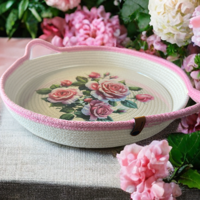 Plateau avec plaque de plexiglas