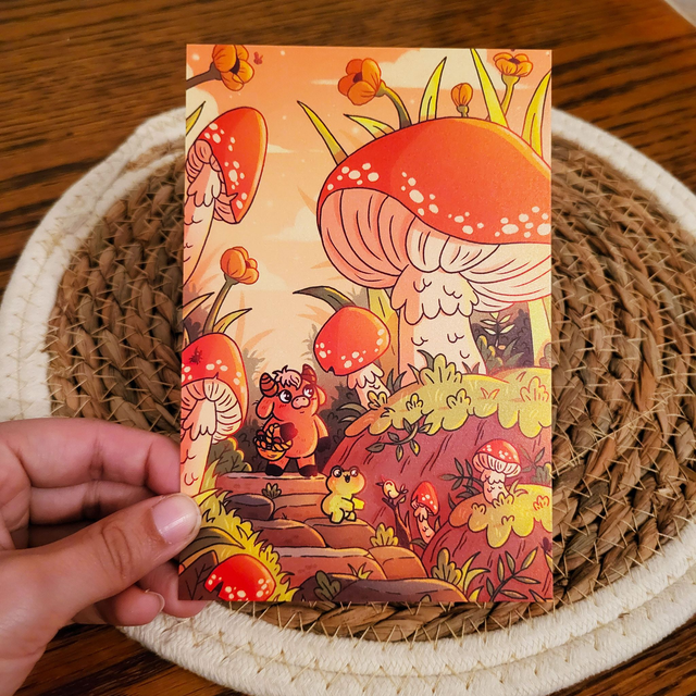 la forêt de champignon