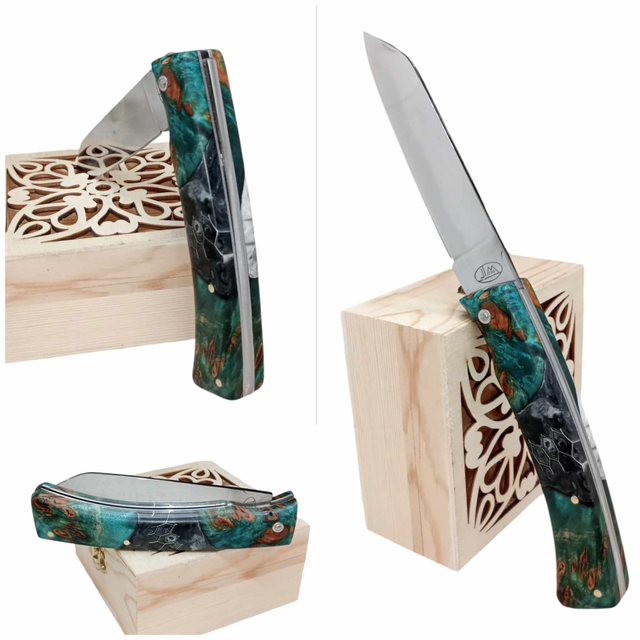 L&#039;Ambacien ®™ polymiroir inox en Loupe de peuplier hybride