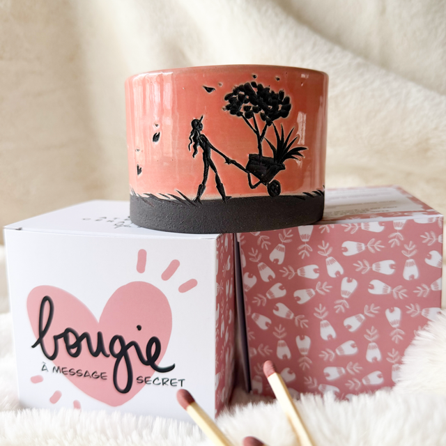 Bougie à message secret « petit projet deviendra grand »
