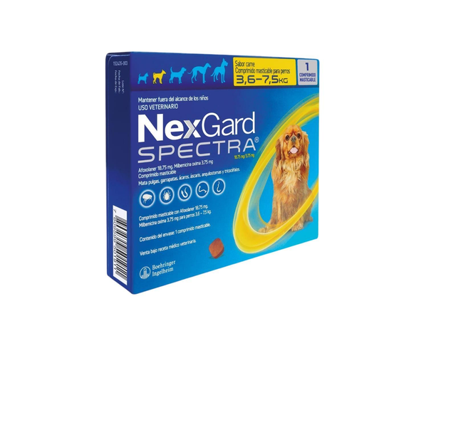 NEXGARD SPECTRA 3.6 - 7.5KG 1 COMPRIMIDO