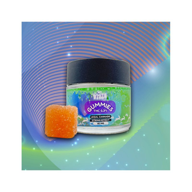 Gummies Strong THC 0,3% White Rabbit (Pot de 6) - Dosage : 10 mg