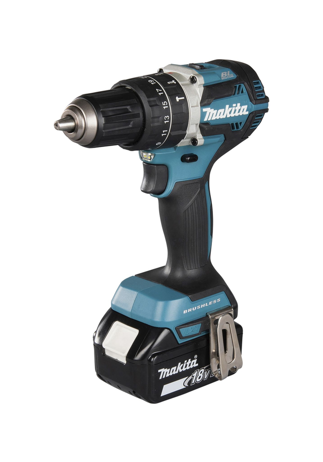 Taladro combinado LXT 18V 54Nm   MAKITA  ref. DHP484RTE   (Cargador + 2 baterías 5,0Ah) + REGALO Linterna LED DML802