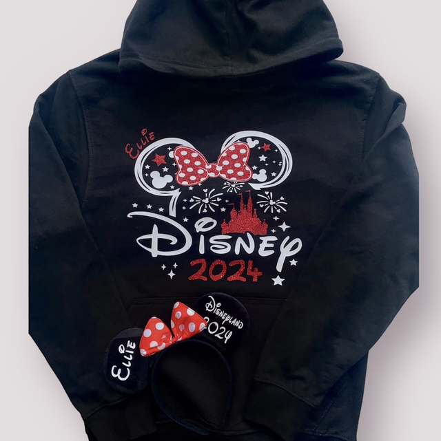 Disneyland castle outline hoodie