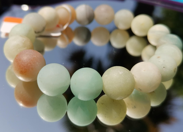 Bracelet Amazonite multicolores 10 mm