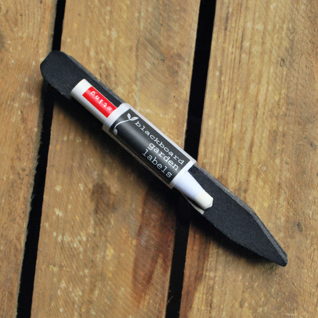 Small Blackboard Garden Labels &amp; Oil Based Pencil