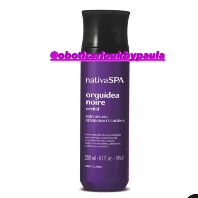 Body Splash Nativa Spa Orchid Noir, 200ml O Boticario orquidea noire Body Mist