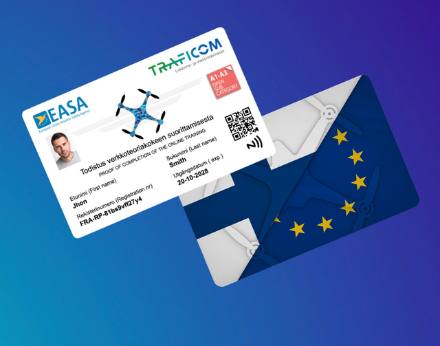 Drone Pas Finland Met NFC Maak Bij Opties Een Keuze Uit Welke Variant Je Wenst Te Bestellen !