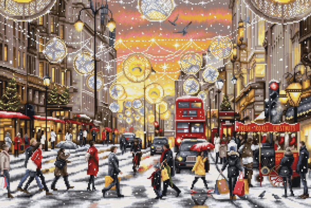 Cross Stitch Kit Luca-S GOLD - Christmas Shopping