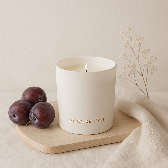 Bougie parfumée Charme Fusionnel ( Prune)