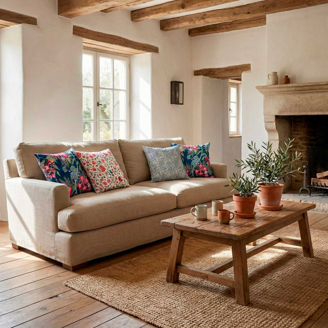 Colección "Jardín Secreto" – Fundas de Cojín Botánicas 50x50 cm