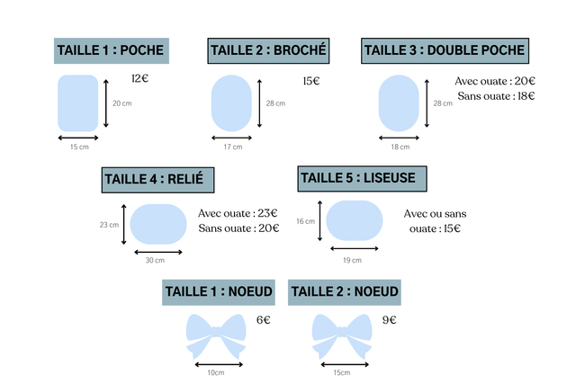 Nœud pour cheveux - Deux tailles