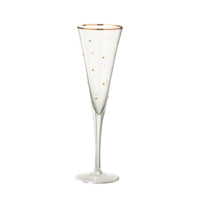 Champagneglas stippen