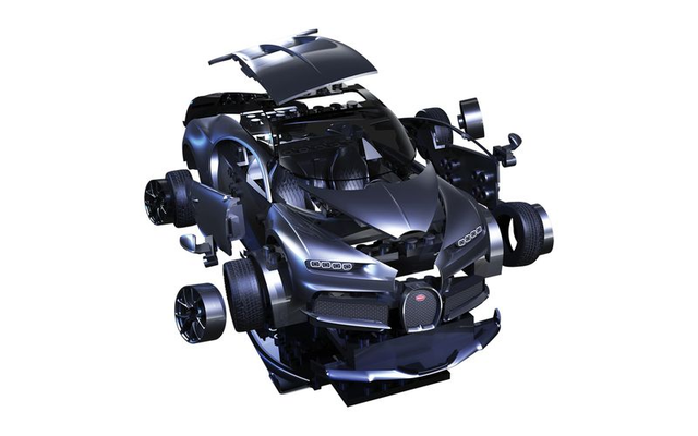 Bugatti Chiron - Black - Quickbuild 