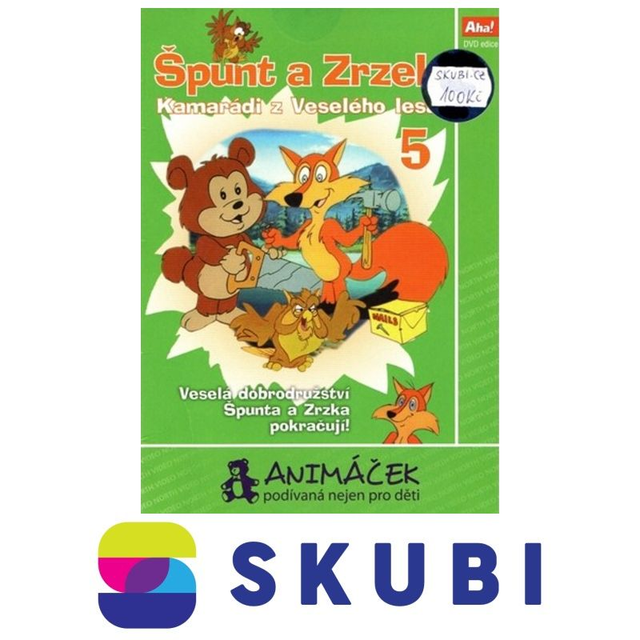 DVD Špunt a Zrzek 5 - Kamarádi z Veselého lesa - Veselá dobrodružství Špunta a Zrzka pokračují!