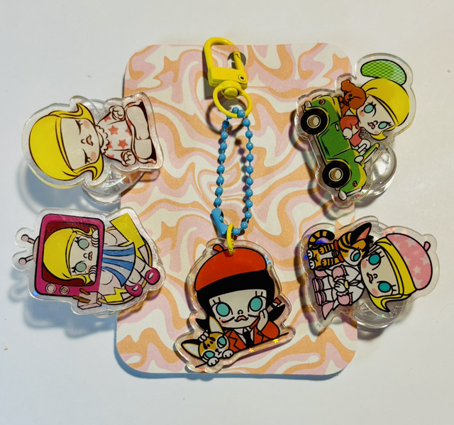 Molly inspired stationary paper clip &amp; keychain set